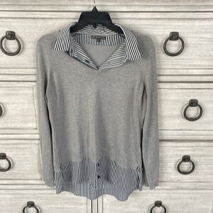 Dress collar sweater